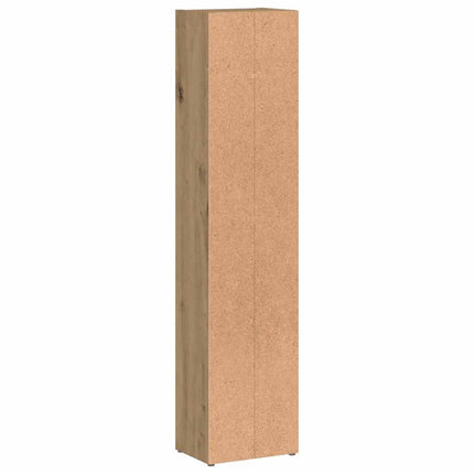 CD-hyllor 2 st artisian ek 21x16x93,5 cm konstruerat trä