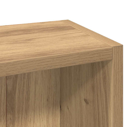 CD-hyllor 2 st artisian ek 21x16x93,5 cm konstruerat trä