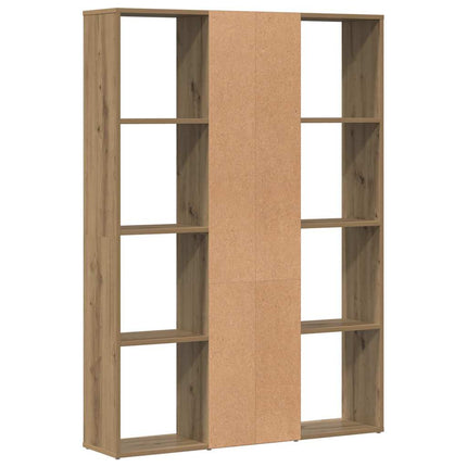 Rumsavdelare/bokhylla ek 100x24x140 cm konstruerat trä