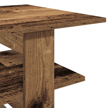 Soffbord åldrat trä 102x55x42 cm konstruerat trä