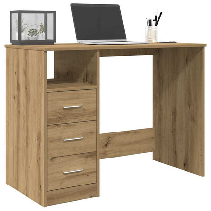 Skrivbord artisan ek 102x50x76 cm konstruerat trä