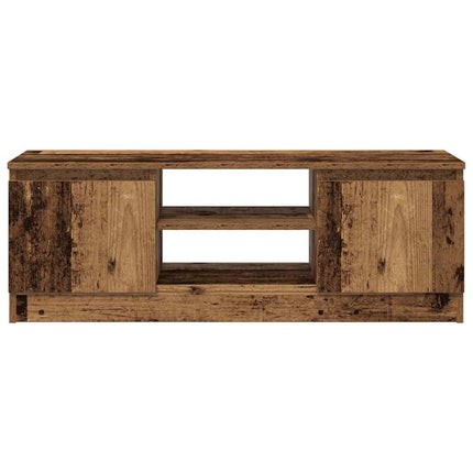 TV-bänk åldrat trä 102x30x36 cm konstruerat trä