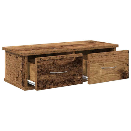 Väggskåp gammalt trä 60x26x18,5 cm konstruerat trä