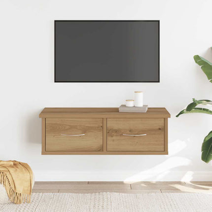 Väggskåp hantverksmässig ek 60x26x18,5 cm konstruerat trä