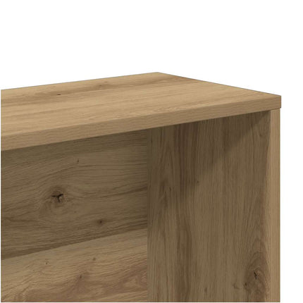 Bokhylla hantverksmässig ek 157x24x160 cm konstruerat trä