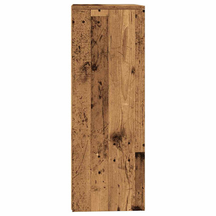 Skänk med 6 lådor åldrat trä 50x34x96 cm konstruerat trä