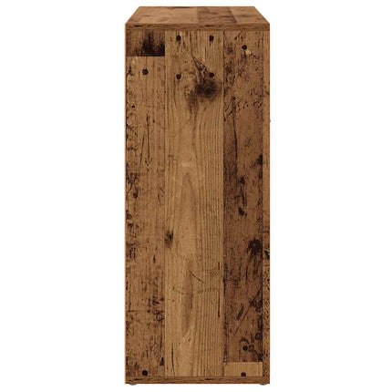 Skänk åldrat trä 60x30x75 cm konstruerat trä