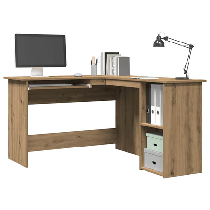 Hörnskrivbord artisan ek 120x140x75 cm konstruerat trä