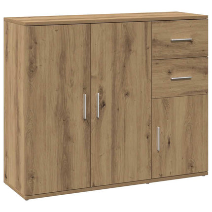 Skänk hantverksmässig ek 91x29,5x75 cm konstruerat trä