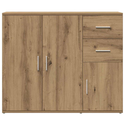 Skänk hantverksmässig ek 91x29,5x75 cm konstruerat trä