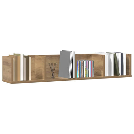 CD-hylla artisan ek 100x18x18 cm konstruerat trä