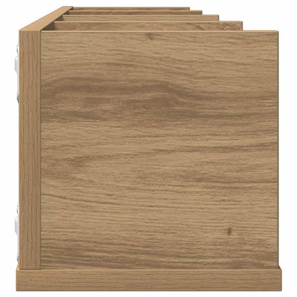 CD-hylla artisan ek 100x18x18 cm konstruerat trä