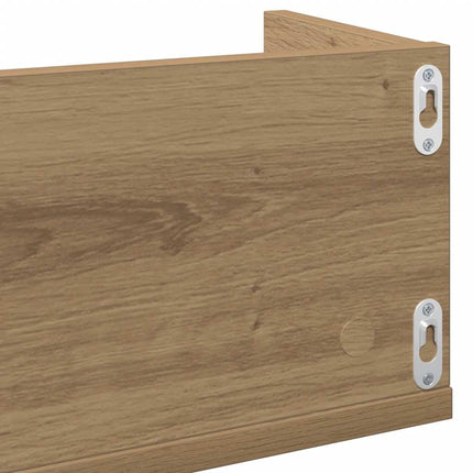 CD-hylla artisan ek 100x18x18 cm konstruerat trä