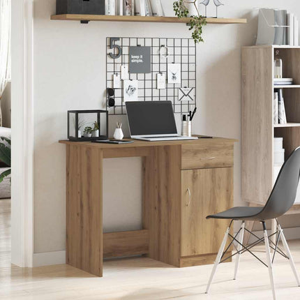 Skrivbord artisan ek 100x50x76 cm konstruerat trä