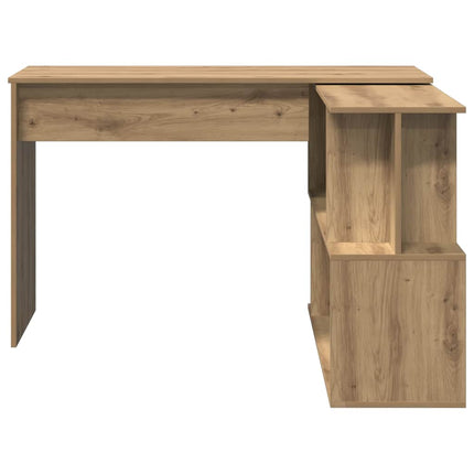 Hörnskrivbord hantverksmässig ek 200,5x50x76 cm konstruerat trä
