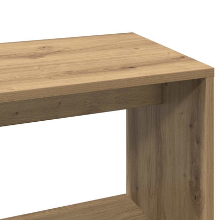 Hörnskrivbord hantverksmässig ek 200,5x50x76 cm konstruerat trä