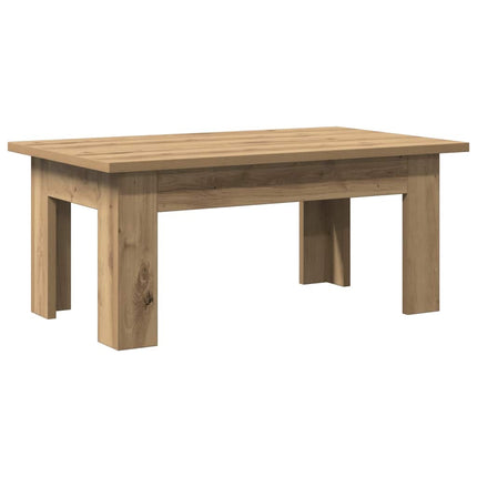 Soffbord artisan ek 100x60x42 cm konstruerat trä