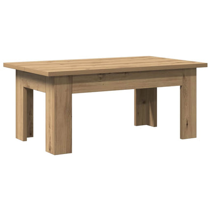 Soffbord artisan ek 100x60x42 cm konstruerat trä