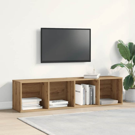 Tv-bänk ek 120x34x37 cm konstruerat trä