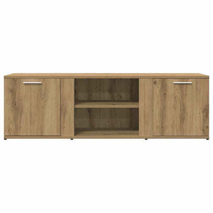 Tv-bänk ek 120x34x37 cm konstruerat trä