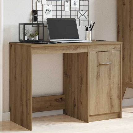 Skrivbord artisan ek 100x50x76 cm konstruerat trä