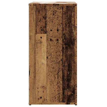 Skåp åldrat trä 80x36x75 cm konstruerat trä