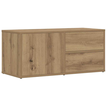 Tv-bänk artisan ek 80x34x35,5 cm konstruerat trä