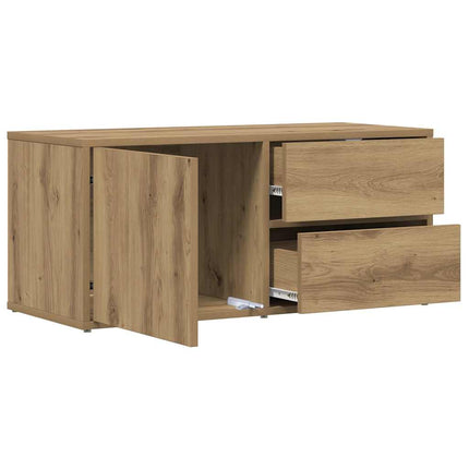 Tv-bänk artisan ek 80x34x35,5 cm konstruerat trä