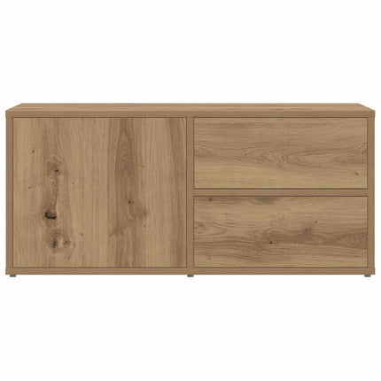 Tv-bänk artisan ek 80x34x35,5 cm konstruerat trä