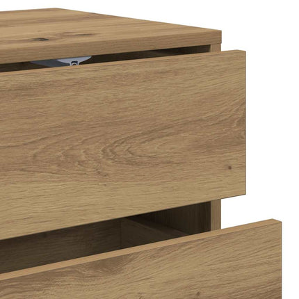 Tv-bänk artisan ek 80x34x35,5 cm konstruerat trä