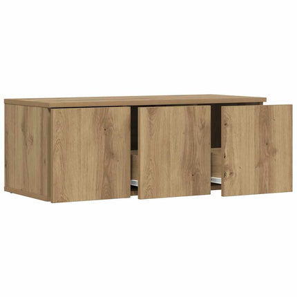Tv-bänk artisan ek 80x34x30 cm konstruerat trä