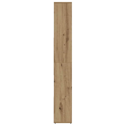 Bokhylla hantverksmässig ek 67x24x161 cm konstruerat trä