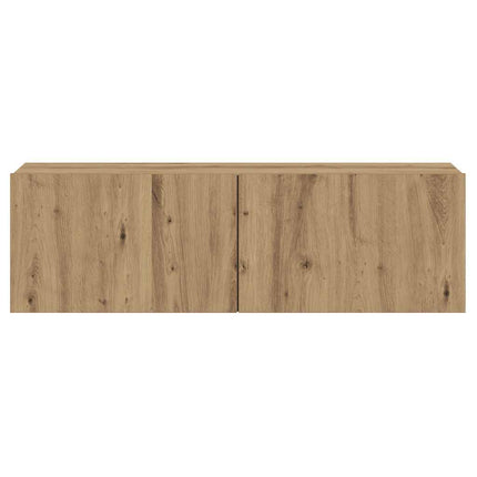 Väggmonterad tv-skåp artisan ek 80x30x30 cm konstruerat trä