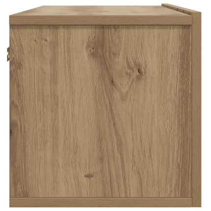Väggmonterad tv-skåp artisan ek 80x30x30 cm konstruerat trä