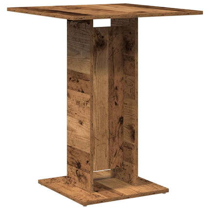 Bistrobord åldrat trä 60x60x75 cm konstruerat trä