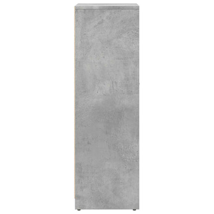 Badrumsskåp betonggrå 30x30x95 cm konstruerat trä