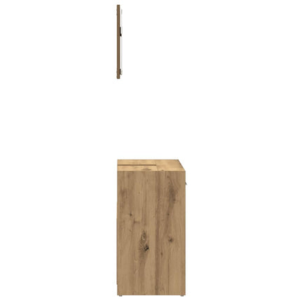 Badrumsskåp med spegel artisan ek konstruerat trä
