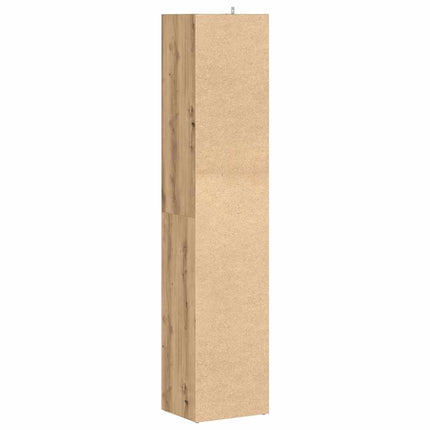 Bokhylla hantverksmässig ek 36x30x171 cm konstruerat trä