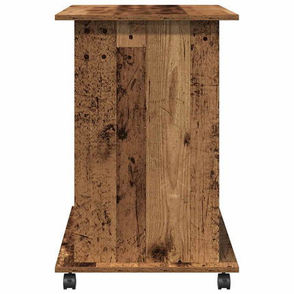 Datorbord åldrat trä 80x50x75 cm konstruerat trä