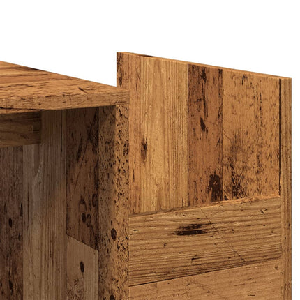 Soffbord åldrat trä 90x45x35 cm konstruerat trä