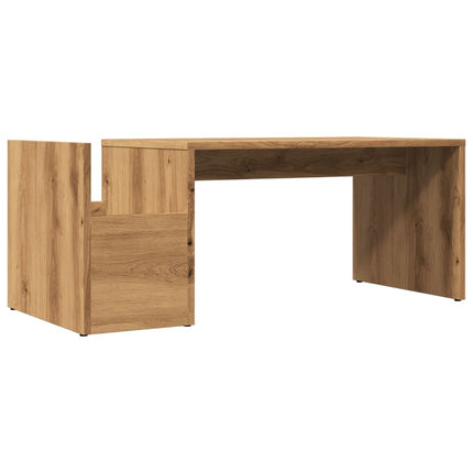 Soffbord artisian ek 90x45x35 cm konstruerat trä