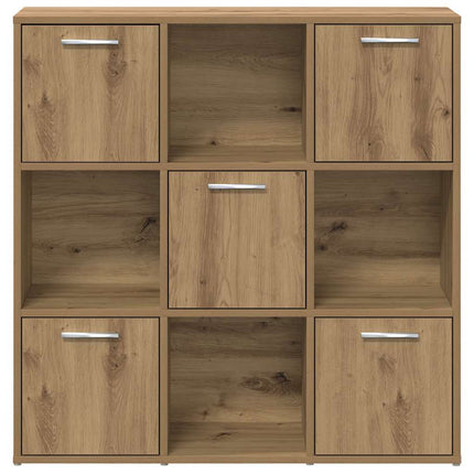 Bokhylla artisan ek 90x28x90 cm konstruerat trä