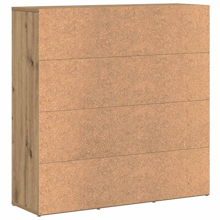 Bokhylla artisan ek 90x28x90 cm konstruerat trä