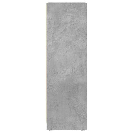 Badrumsskåp betonggrå 30x30x95 cm konstruerat trä