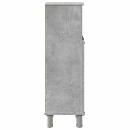 Badrumsskåp betonggrå 30x30x95 cm konstruerat trä