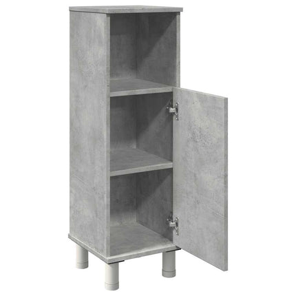 Badrumsskåp betonggrå 30x30x95 cm konstruerat trä