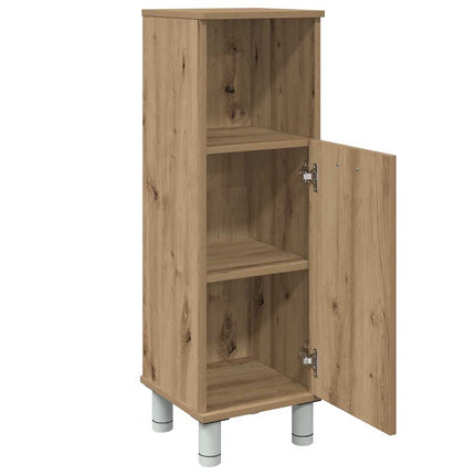 Badrumsskåp artisan ek 30x30x95 cm konstruerat trä