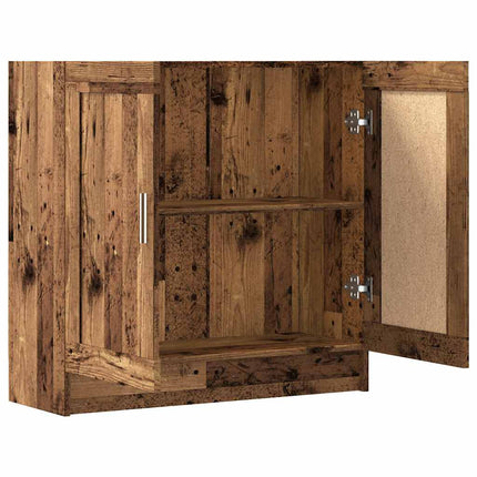 Bokhylla åldrat trä 82,5x30,5x80 cm konstruerat trä