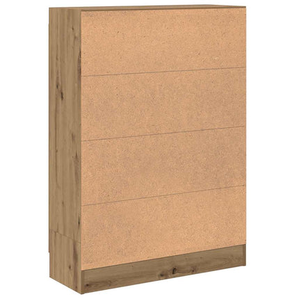 Bokhylla artisan ek 82,5x30,5x115 cm konstruerat trä