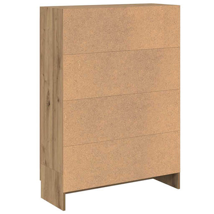 Bokhylla artisan ek 82,5x30,5x115 cm konstruerat trä